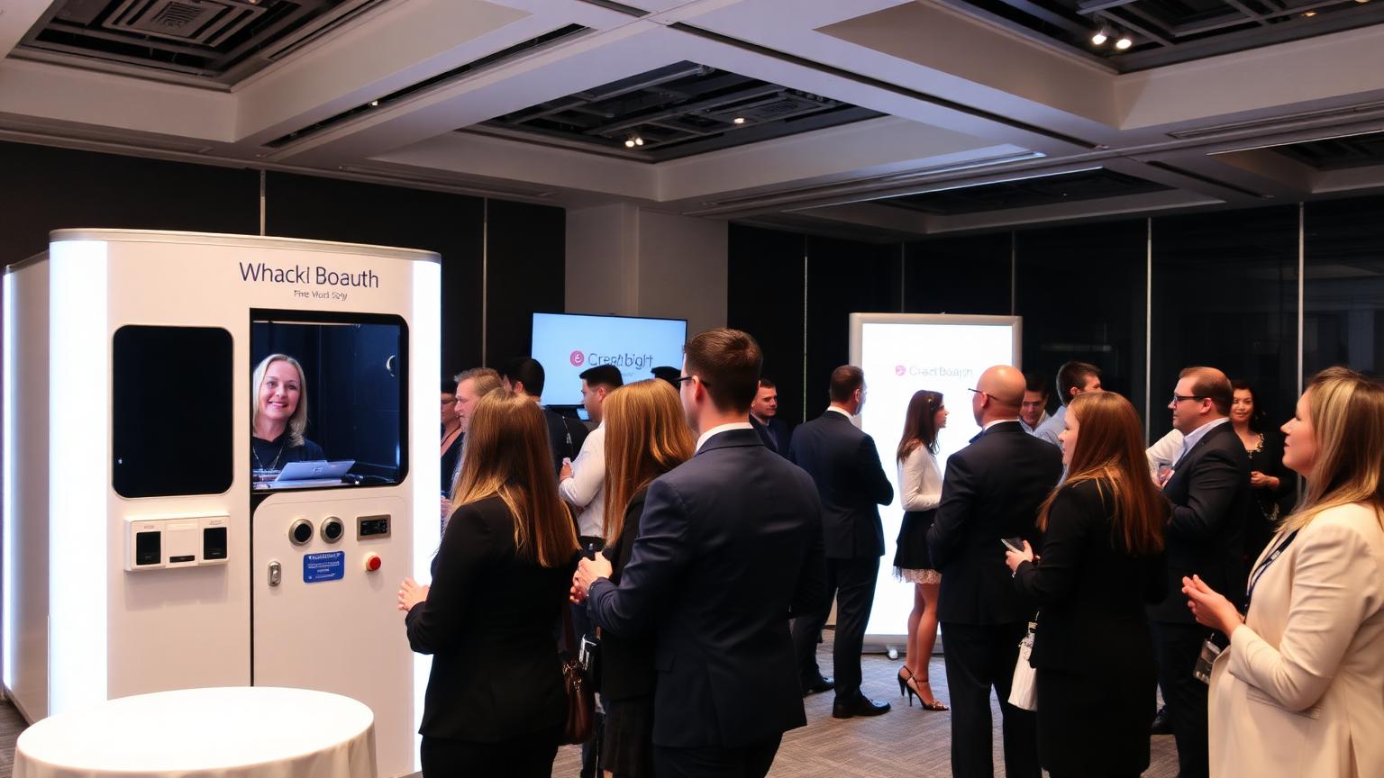 Photo booth at a polished corporate event